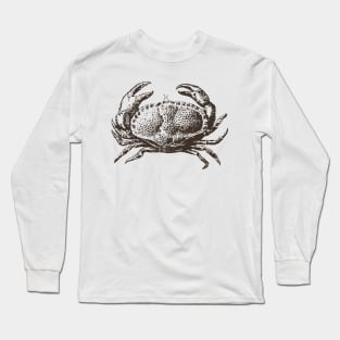 Crab - Vintage Small Crab Long Sleeve T-Shirt